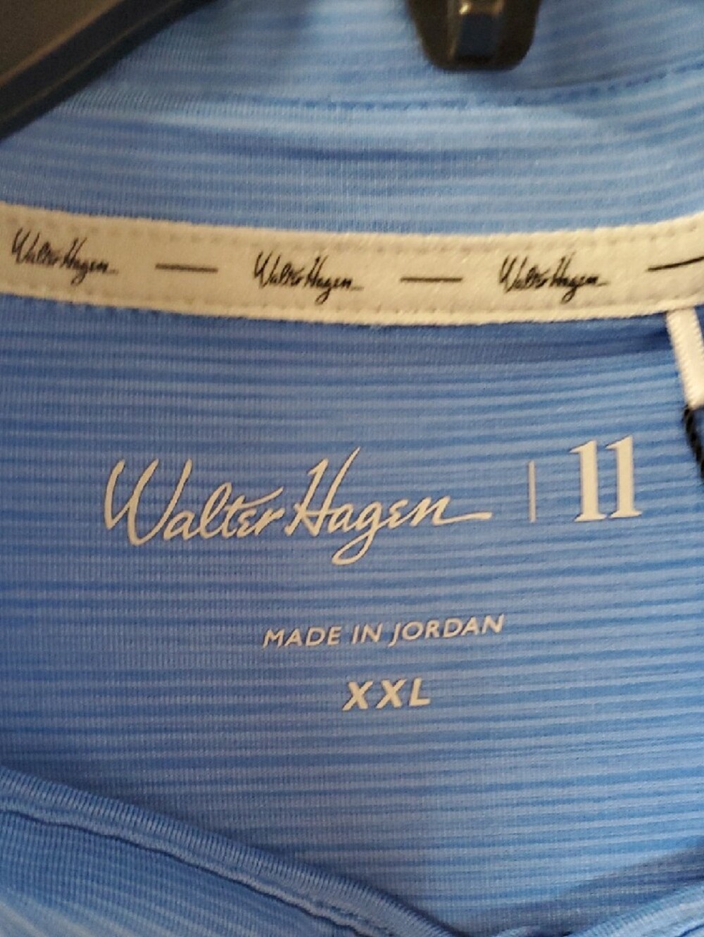 Walter Hagen Men's Solid Light Blue Short-Sleeve Polo Size XXL - Picture 3 of 9